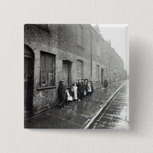 Chapa Cuadrada Tugurios de Londres, c.1900