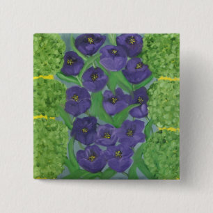 Chapa Cuadrada Tulipán y Boxwood