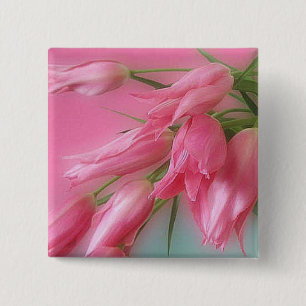 Chapa Cuadrada Tulipanes rosados