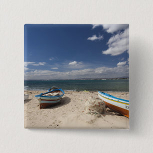 Chapa Cuadrada Túnez, Cap Bon, Hammamet, barcos de pesca en