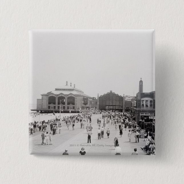 Chapa Cuadrada Turistas del centro turístico en explanada (Anverso)