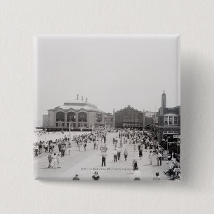 Chapa Cuadrada Turistas del centro turístico en explanada