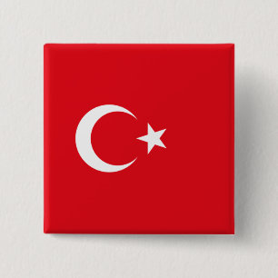 Chapa Cuadrada Turkish Flag (Turkey)