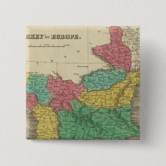 Chapa Cuadrada Turquía en Europa (Anverso)