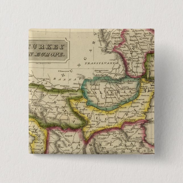 Chapa Cuadrada Turquía en Europa 2 (Anverso)