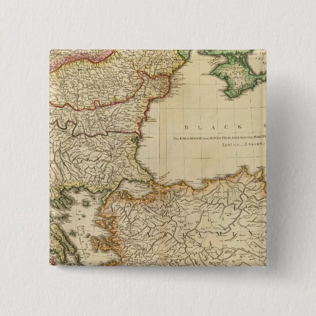 Chapa Cuadrada Turquía en Europa 4 (Anverso)