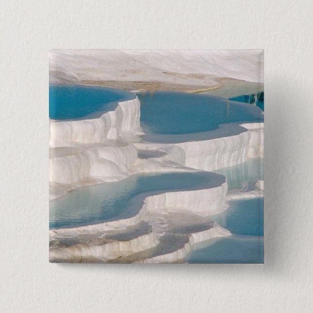 Chapa Cuadrada Turquía, Pamukkale Castillo de Algodón). (Anverso)