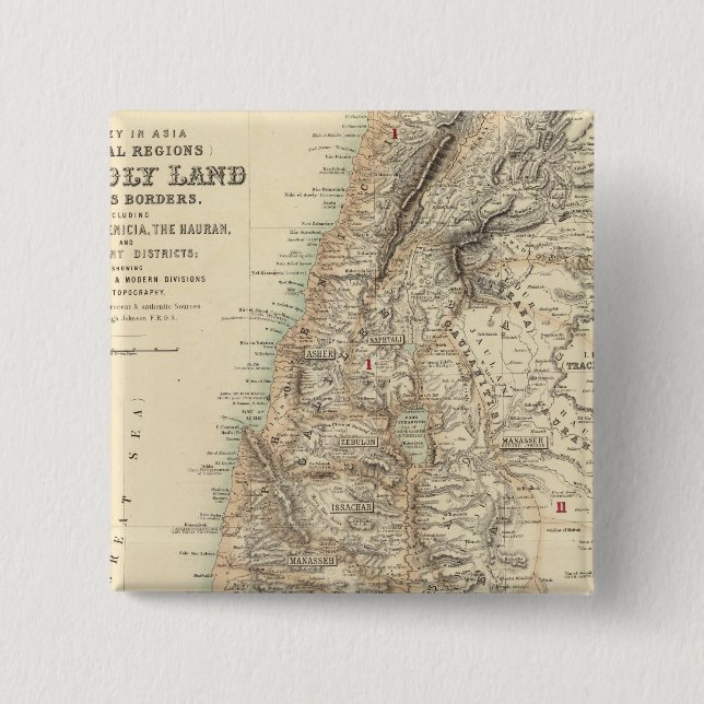 Chapa Cuadrada Turquía y Asia Regiones bíblicas (Anverso)