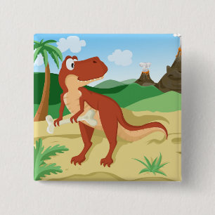 Chapa Cuadrada Tyrannosaurus Rex