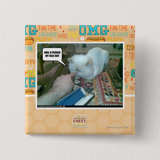 Chapa Cuadrada ¡U empujó mi cara hacia adentro! (Anverso)