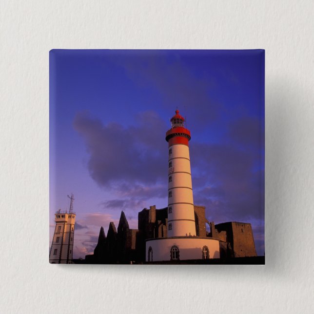 Chapa Cuadrada UE, Francia, Bretaña, Finistere, St. Mathieu, (Anverso)