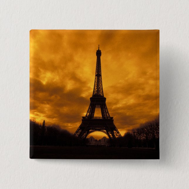Chapa Cuadrada UE, Francia, París.  Torre Eiffel. (Anverso)