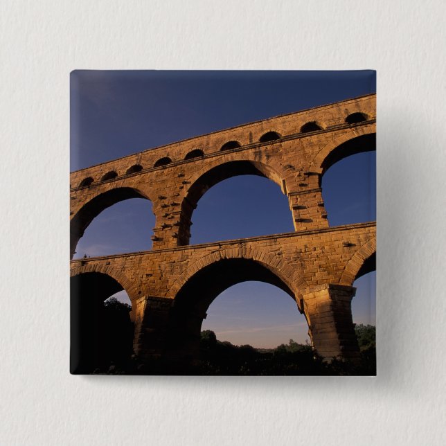 Chapa Cuadrada UE, Francia, Provenza, Gard, Pont du Gard.4 (Anverso)
