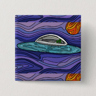 Chapa Cuadrada UFO de nave espacial Alien UAP paranormal