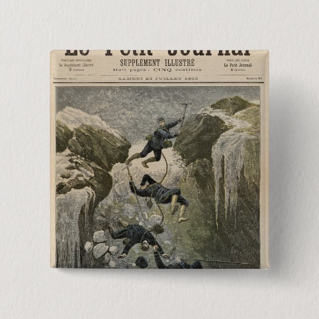 Chapa Cuadrada Un accidente terrible en las montañas (Anverso)