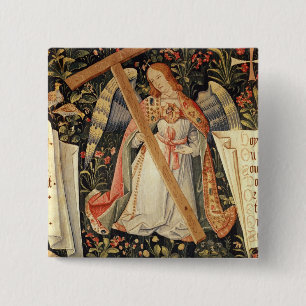 Chapa Cuadrada Un ángel que lleva la cruz