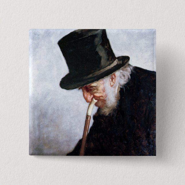 Chapa Cuadrada Un capitán de mar jubilado de Massachusetts, 1879 (Anverso)