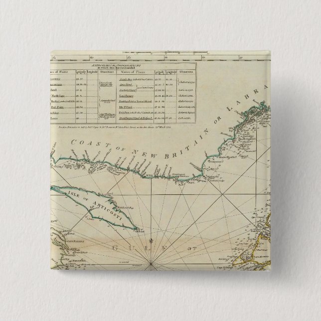 Chapa Cuadrada Un Cuadro Del Golfo De San Lorenzo (Anverso)