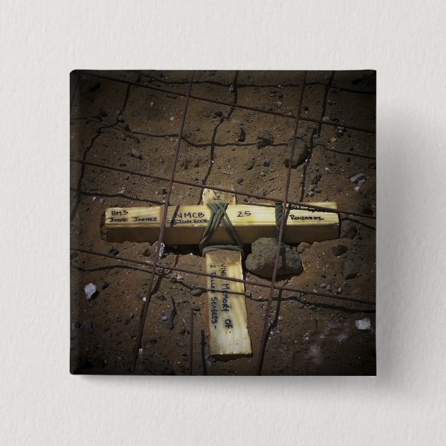 Chapa Cuadrada Un equipo de reparación de carreteras coloca una c (Anverso)