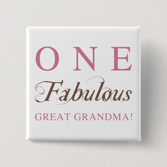 Chapa Cuadrada Un fabuloso regalo para las Abuelas (Anverso)