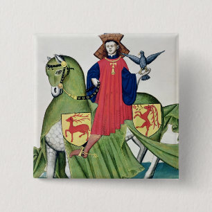 Chapa Cuadrada Un halconero, de Codex de Capodilista