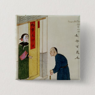 Chapa Cuadrada Un hombre respetable que pide monedas