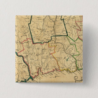 Chapa Cuadrada Un mapa correcto de Connecticut