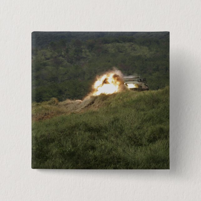 Chapa Cuadrada Un marine puntúa como un golpe directo (Anverso)