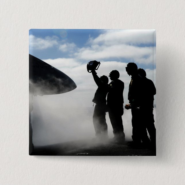 Chapa Cuadrada Un miembro de la tripulación de la cabina de vuelo (Anverso)