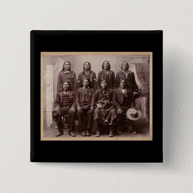 Chapa Cuadrada Un montón de HorsesTrial 1890 (Anverso)