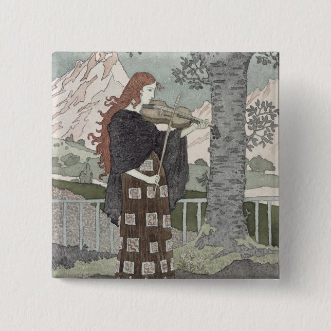 Chapa Cuadrada Un músico (Anverso)