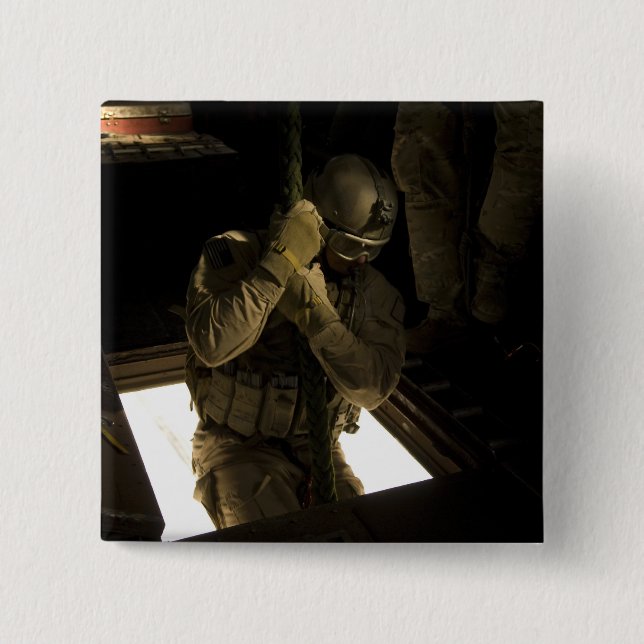 Chapa Cuadrada Un pararescueman de la Fuerza Aérea de Estados Uni (Anverso)