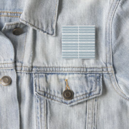 Chapa Cuadrada un patrón azul y blanco con fondo blanco