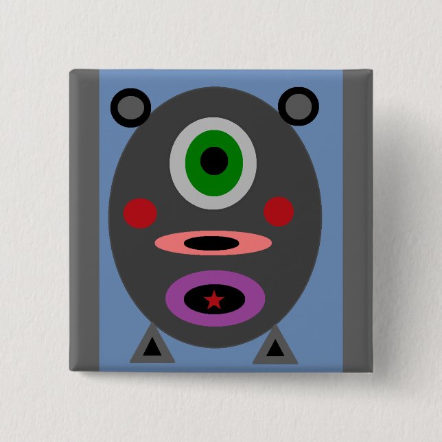 Chapa Cuadrada Un pequeño guarro (Anverso)