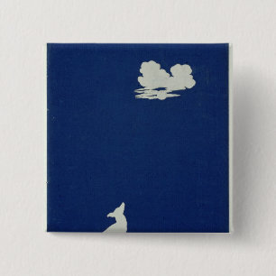 Chapa Cuadrada Un perro que grita en la luna