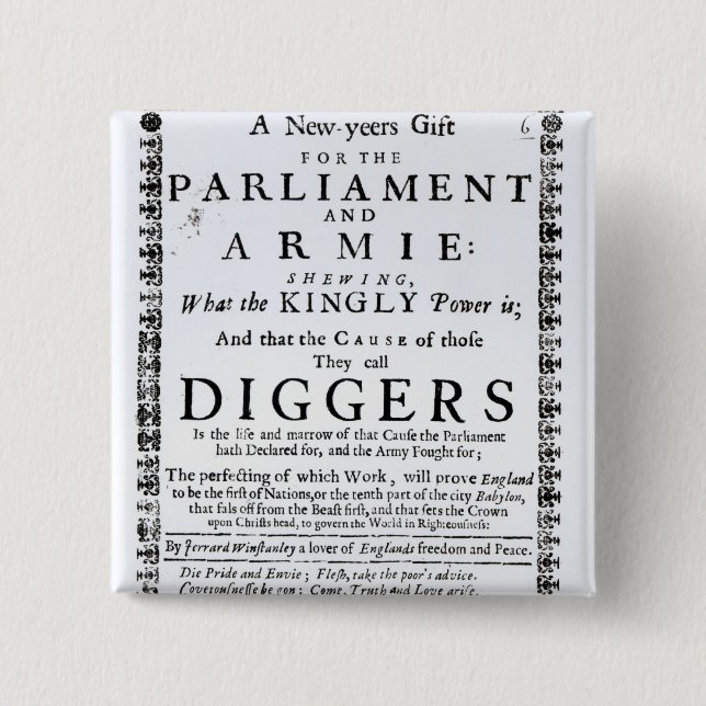 Chapa Cuadrada Un regalo del Año Nuevo (Anverso)