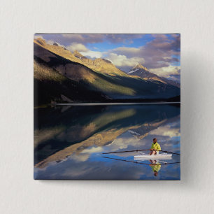 Chapa Cuadrada Un remero en el lago Banff en Canadá (MR)