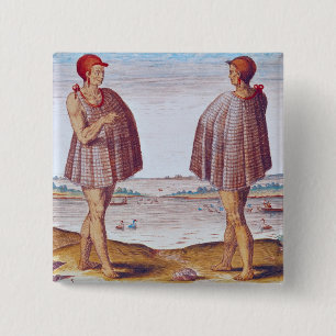 Chapa Cuadrada Un sacerdote de Secoton en Virginia