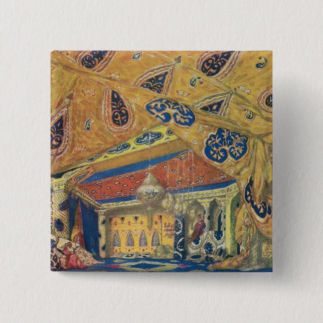 Chapa Cuadrada Un salón de Scheherazade (Anverso)