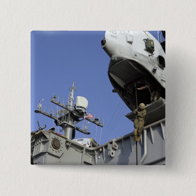 Chapa Cuadrada Un soldado de cuerdas rápidas (Anverso)