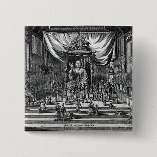 Chapa Cuadrada Un templo budista, un ilustracion