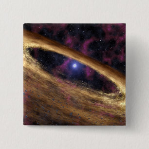 Chapa Cuadrada Un tipo de estrella muerta llamó un pulsar