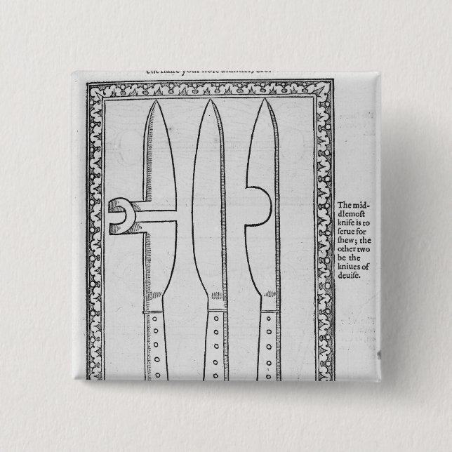 Chapa Cuadrada Un truco del cuchillo (Anverso)