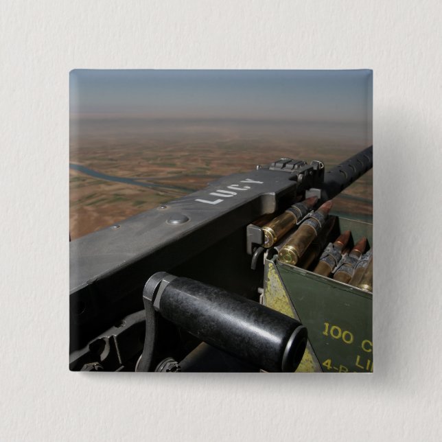 Chapa Cuadrada Una ametralladora calibre 50 (Anverso)