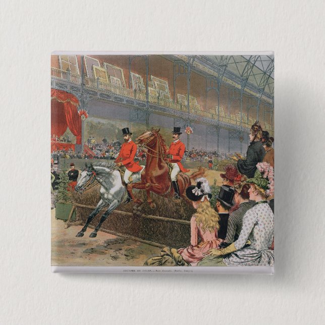 Chapa Cuadrada Una carrera de caballos, 1886 (Anverso)