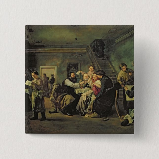 Chapa Cuadrada Una casa de consumición, 1859 (Anverso)