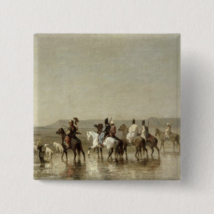 Chapa Cuadrada Una caza del halcón, 1862