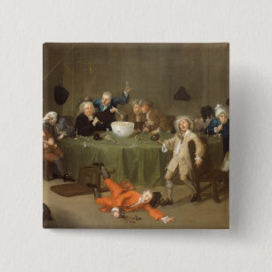 Chapa Cuadrada Una conversación moderna de medianoche, c.1732 (el