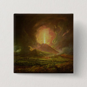 Chapa Cuadrada Una erupción de Vesuvio, vista de Portici