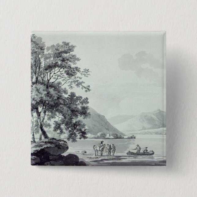 Chapa Cuadrada Una escena del lago (Anverso)